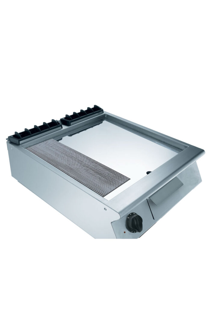 700 Serisi 2/3 Düz 1/3 Oluklu Pleytli Elektrikli Izgara 60x73x25 cm - FT76EMCST