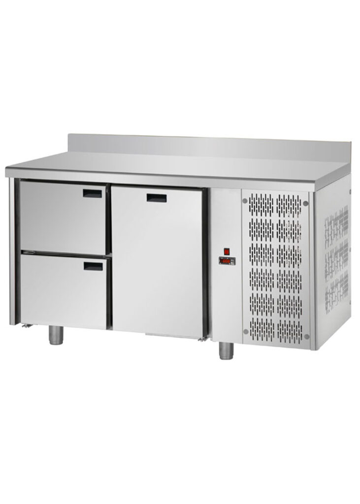 S2000 Tezgah Tip Çekmeceli 1 Kapı + 2 Çekmeceli Soğuk Dolap T-143-1K-2C-NTV - 143x70x85 cm
