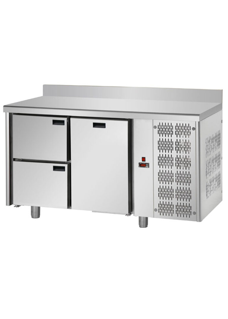 S2000 Tezgah Tip Çekmeceli 1 Kapı + 2 Çekmeceli Soğuk Dolap T-143-1K-2C-NTV - 143x70x85 cm